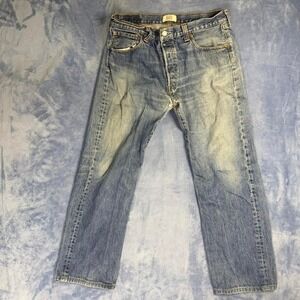 Levi's 501 blue jeans men Size 36x32